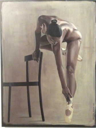 "Ballerina 2", Acryl auf Leinwand, 80 x 110 cm